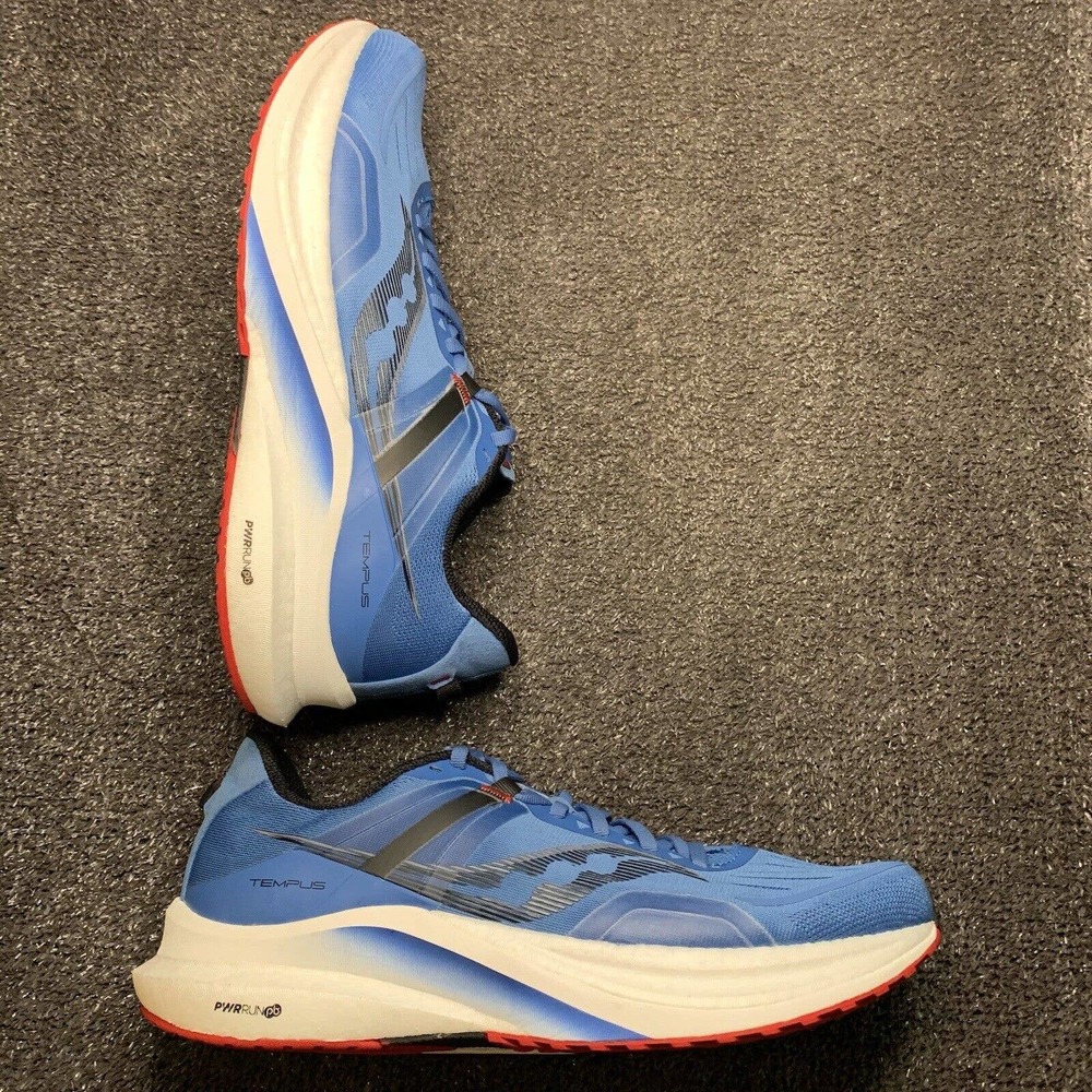 Saucony Tempus Men’s Size 11 Med S20720-18 ‘Hydro/Poppy’ Running Shoes.